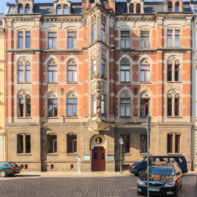 Das Baudenkmal Gemeindehaus der Martin-Luther-Kirche Dresden